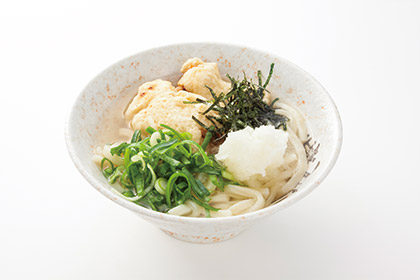 bowl of chicken udon