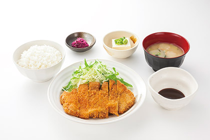 fried pork cutlet meal combo
